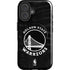 NBA Golden State Warriors Black Animal Print iPhone 16 Magsafe Impact Case